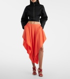 Alaïa Peek cady midi skirt