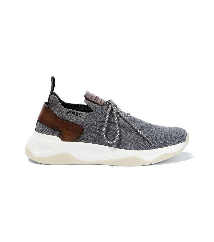 Photo: Berluti Shadow cashmere knit sneakers