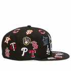 New Era Image MLB All Over 59Fifty Cap in Black