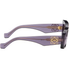 LOEWE Purple Rectangular Sunglasses