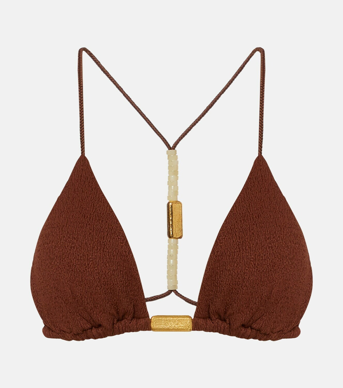 ViX Paula Hermanny Harper beaded triangle bikini top