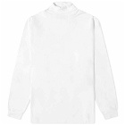 Beams Plus Men's Long Sleeve Mock Neck T-Shirt in White