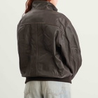 DUNST Women's Leather Jacket in Dark Brown