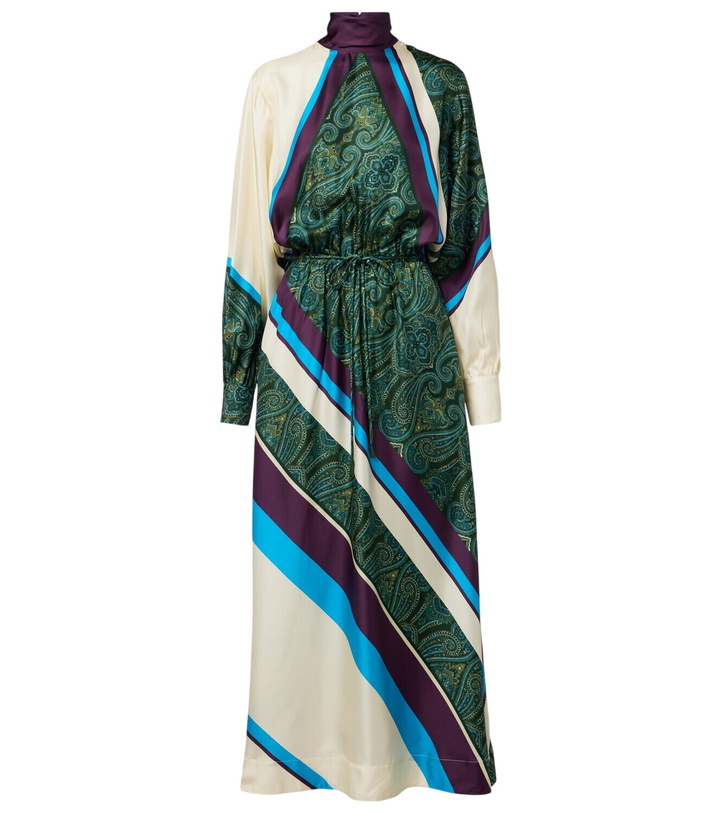 Photo: Alémais Joni printed silk midi dress