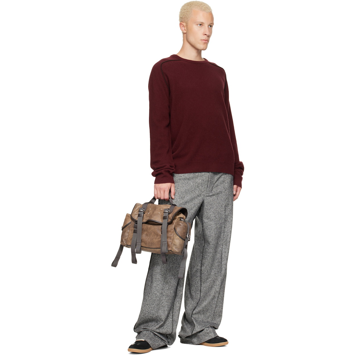 Maison Margiela Brown High Tech Small Messenger Bag