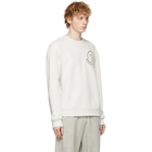 Moncler Grey Embroidered Logo Sweatshirt