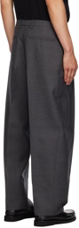 ZEGNA Black Pleated Trousers