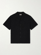 Altea - Hadley Seersucker Cotton Shirt - Black