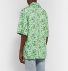 Acne Studios - Simon Camp-Collar Floral-Print Twill Shirt - Green