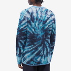 Comme des Garçons Homme Plus Men's Mohair Tie Dye Print Crew Knit in Blue