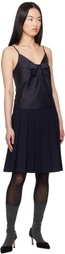 SHUSHU/TONG Navy Bow Tie Sling Top