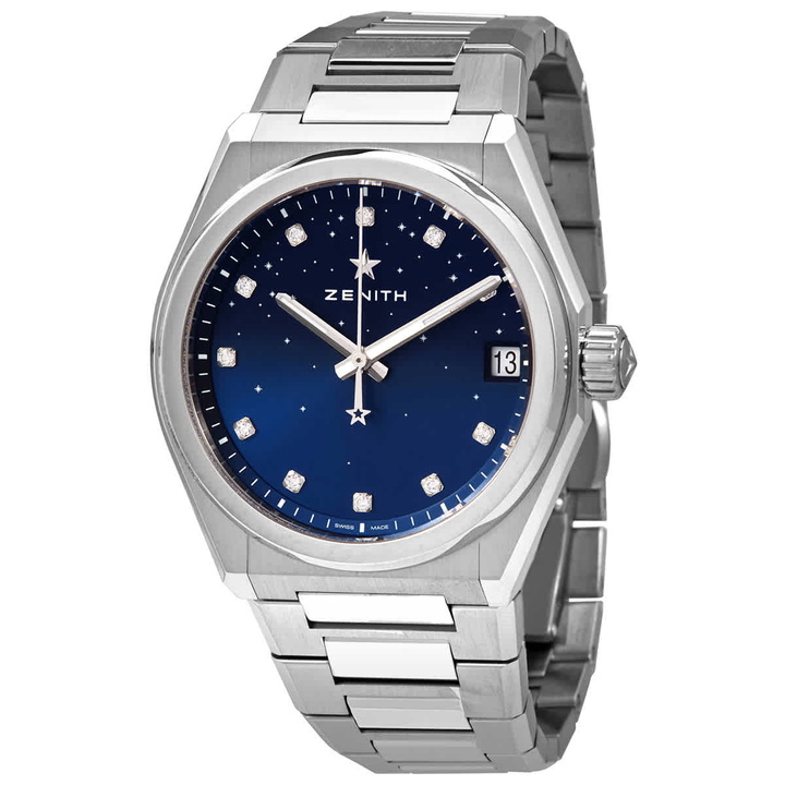 Photo: Zenith DEFY Midnight Automatic Blue Gradient Diamond Dial Ladies Watch 03.9200.670/01.MI001