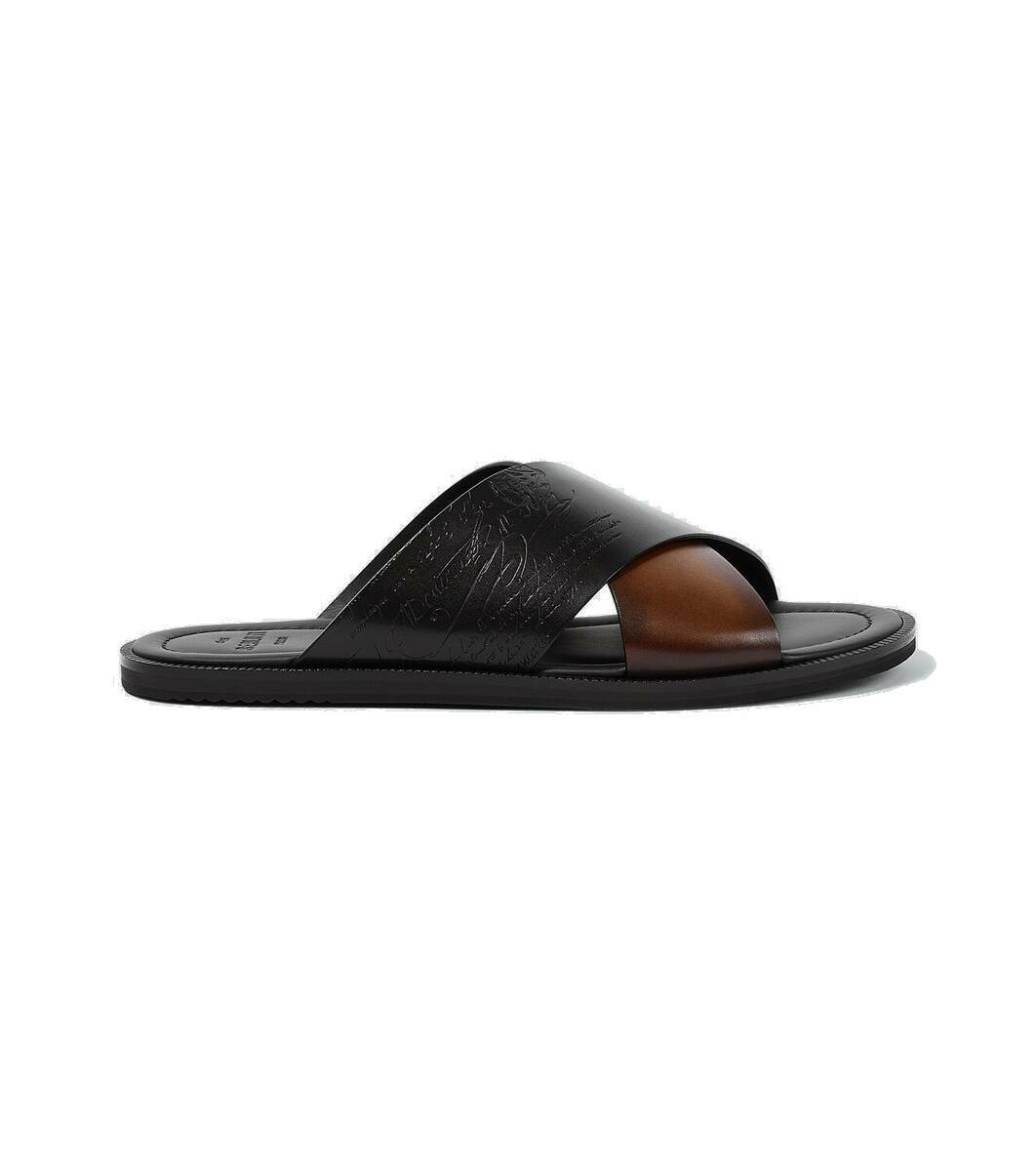 Berluti slippers sale