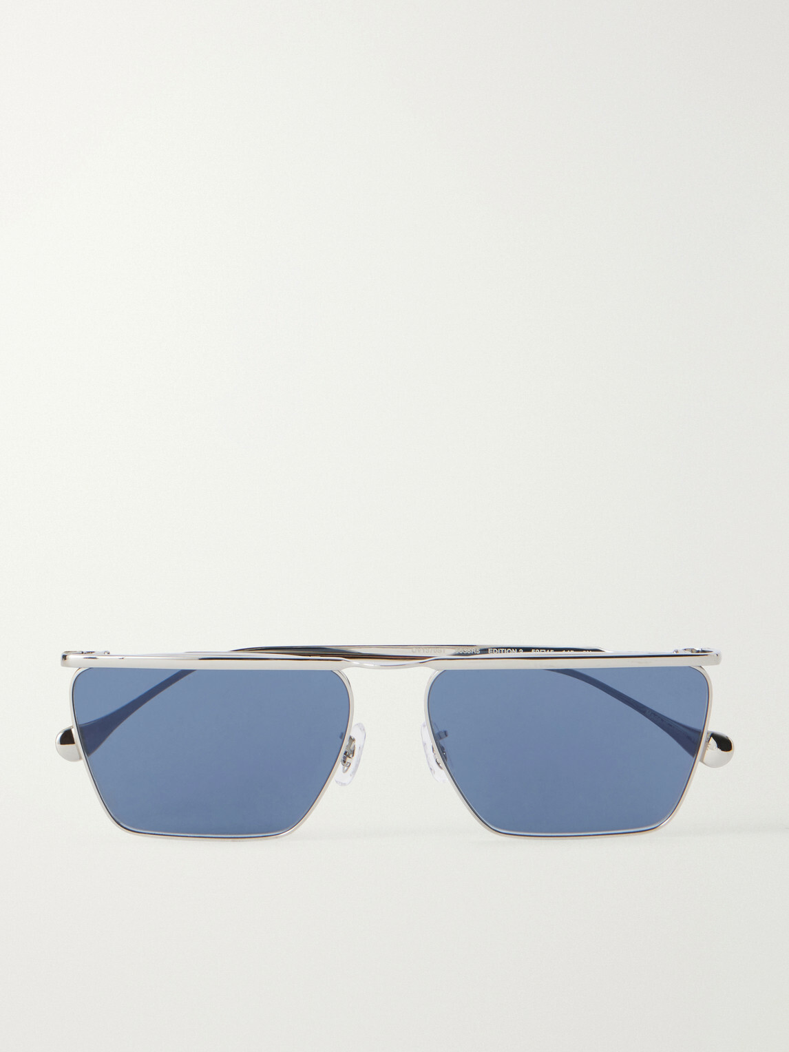 Oliver Peoples - Jil Sander Edition 2 Aviator-Style Silver-Tone Metal Sunglasses