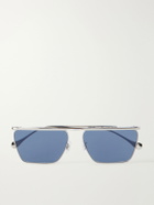 Oliver Peoples - Jil Sander Edition 2 Aviator-Style Silver-Tone Metal Sunglasses