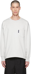 Comme des Garçons Homme Gray Pocket Sweatshirt