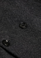 Oliver Spencer Double-breasted Belted Wool-blend Coat Charcoal