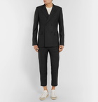 AMI - Double-Breasted Wool Blazer - Men - Black