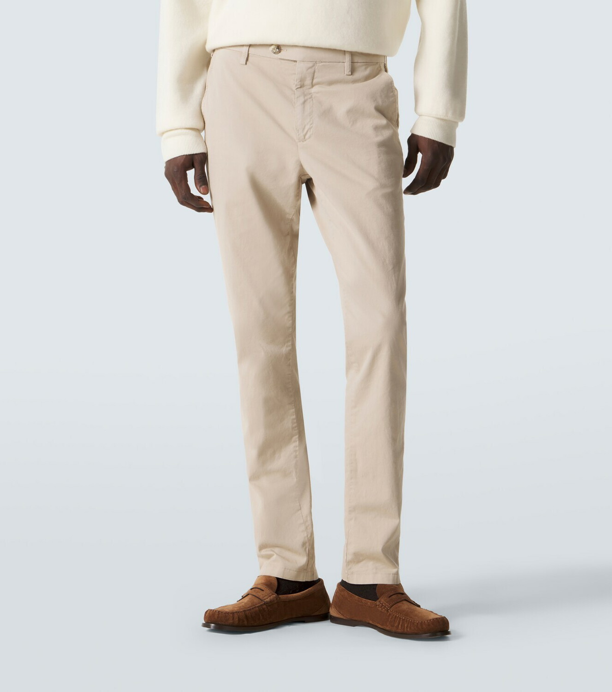 Canali Cotton straight chinos