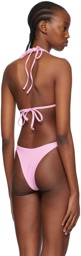 GCDS Pink Hardware Bikini Top