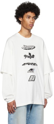 AMBUSH White Mix Long Sleeve T-Shirt