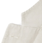 Boglioli - Slim-Fit Unstructured Herringbone Cotton and Linen-Blend Suit Jacket - Gray