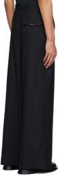 Marina Yee Black Wide-Leg Trousers