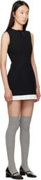 SHUSHU/TONG Black Sleeveless Slim-Fit Minidress