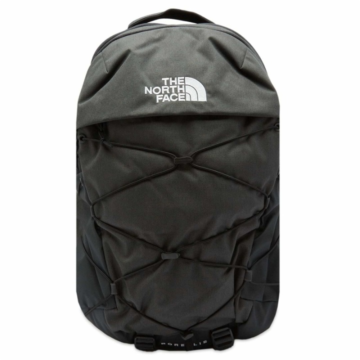 Photo: The North Face Men's Borealis Backpack in Asphalt Grey Light Heather/Tnf Black