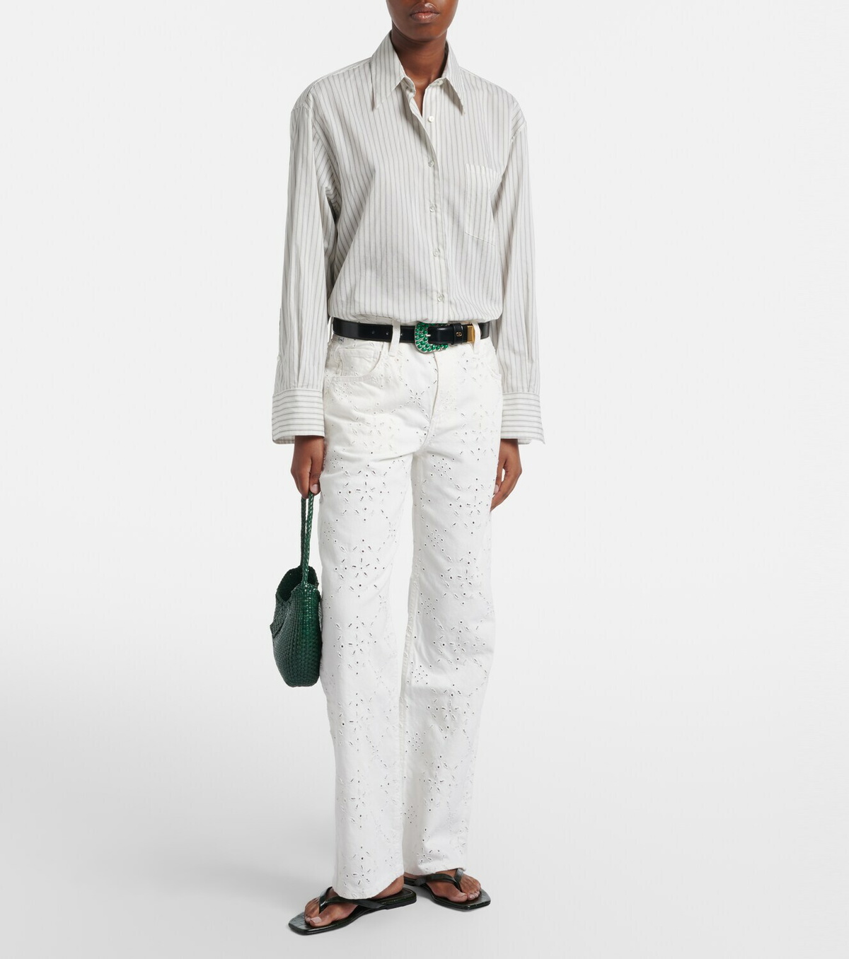 Citizens of Humanity Lindz broderie anglaise straight jeans