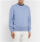 Altea - Loopback Cotton-Jersey Sweatshirt - Blue