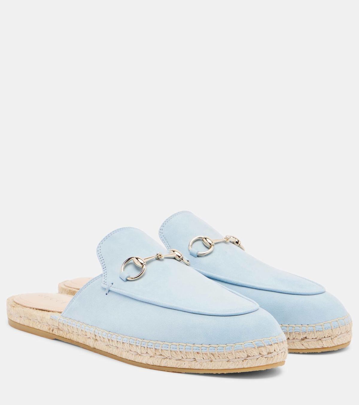 Gucci Horsebit suede espadrille mules Gucci