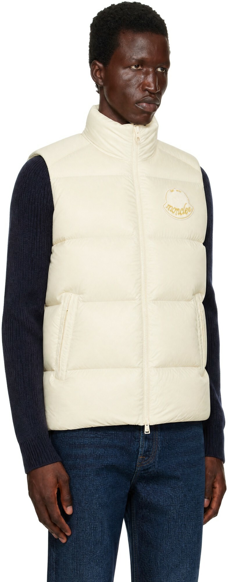 Moncler Beige Lipsi Down Vest