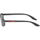 Prada Eyewear Black Linea Rossa Sunglasses
