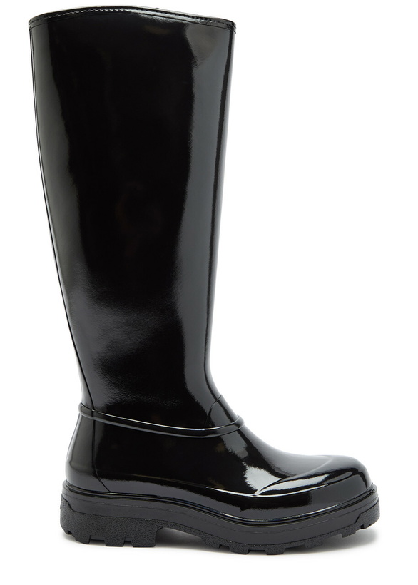 Photo: Kassl Editions X Tretorn Tijntje Glossed Rubber Wellington Boots Black