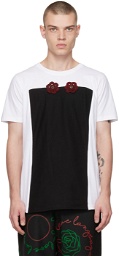 Bloke Black & White Embroidered T-Shirt