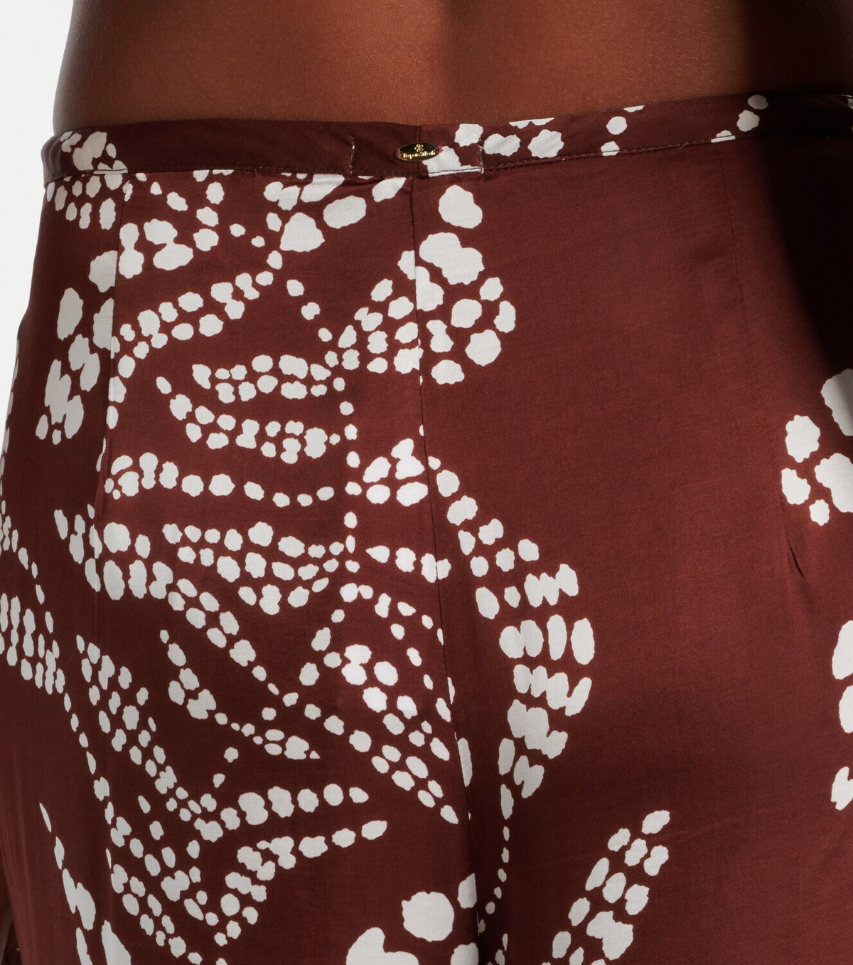 Poupette St Barth Clea high-rise printed wide-leg pants