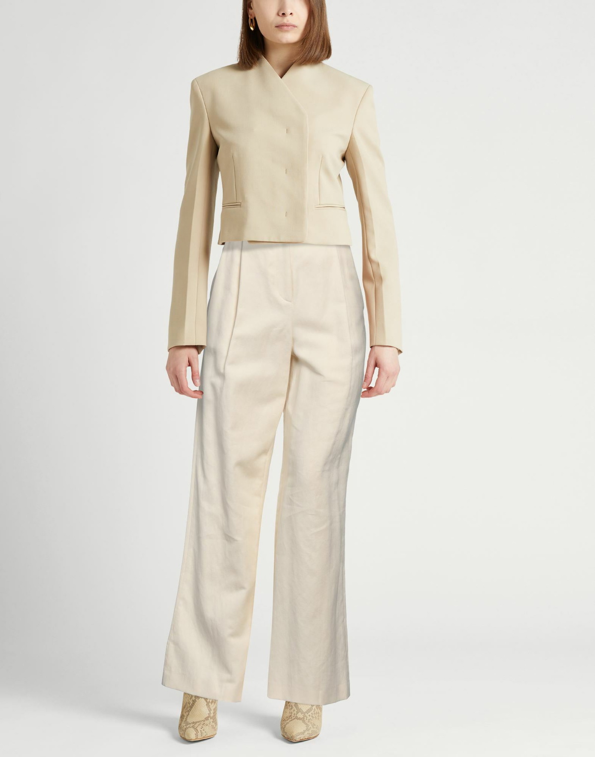 Loulou Studio Womens Pants Cream
