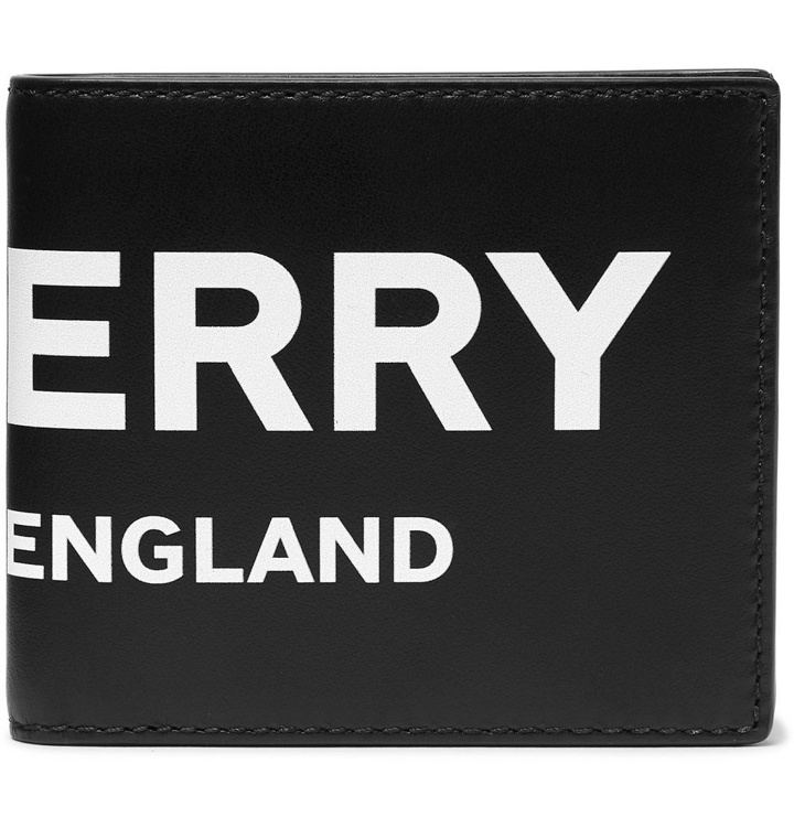 Photo: Burberry - Logo-Print Leather Billfold Wallet - Black
