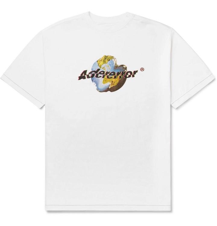 Photo: Ader Error - Logo-Print Cotton-Jersey T-Shirt - White