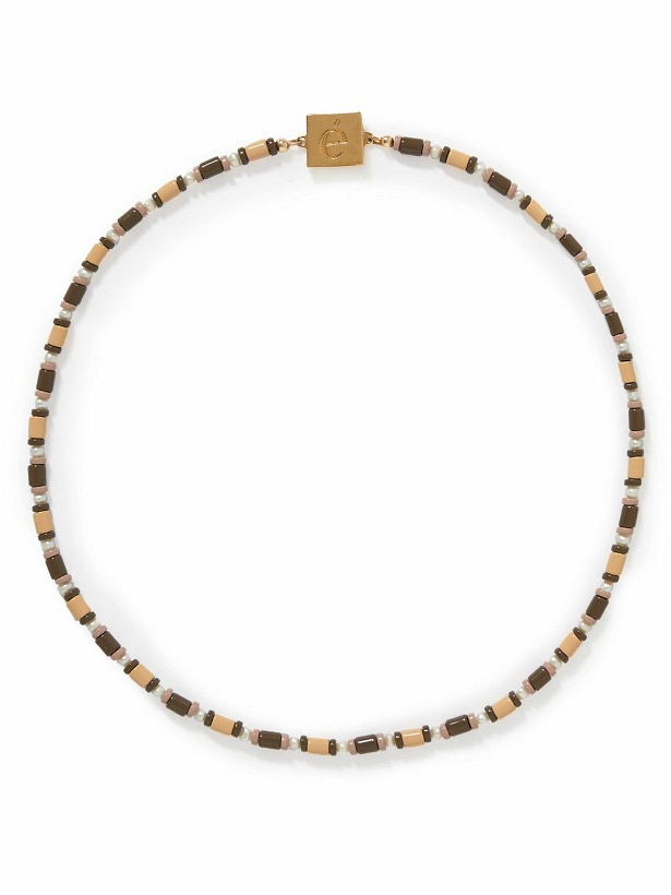 Photo: éliou - Davie Gold-Plated, Enamel and Freshwater Pearl Necklace