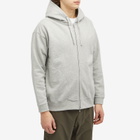 Snow Peak Men's Zip Through Hoodie in Mid Grey