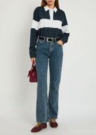 Rag & Bone Colour-block Cotton Polo top Stripe