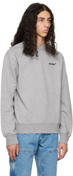 Off-White Gray Helvetica Sweatshirt