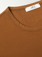 Mr P. - Garment-Dyed Cotton-Jersey T-Shirt - Brown