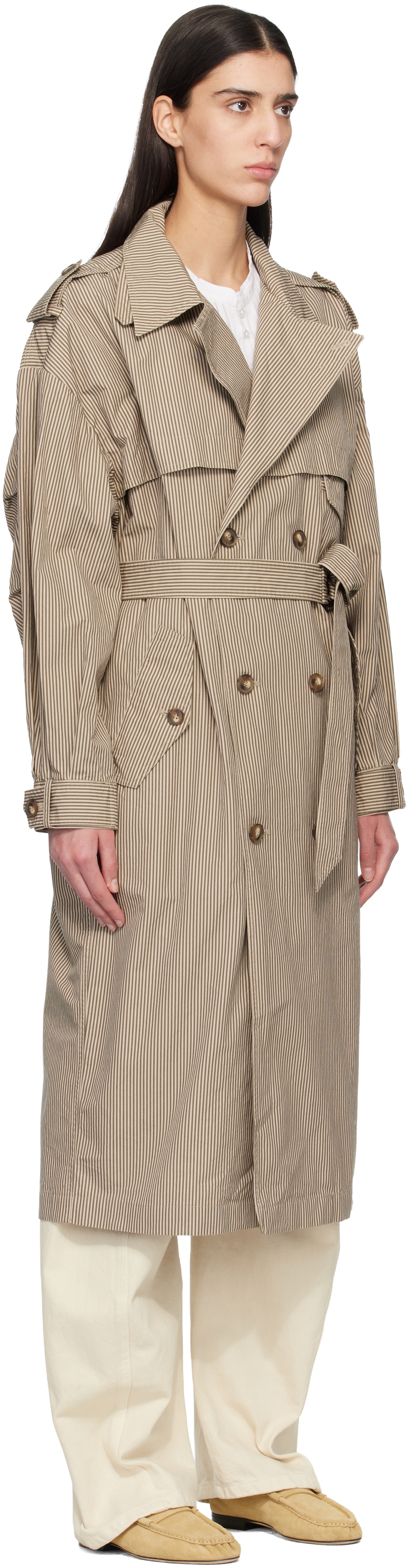 Isabel Marant Etoile Beige Chilma Trench Coat