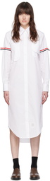 Thom Browne White Armband Maxi Dress