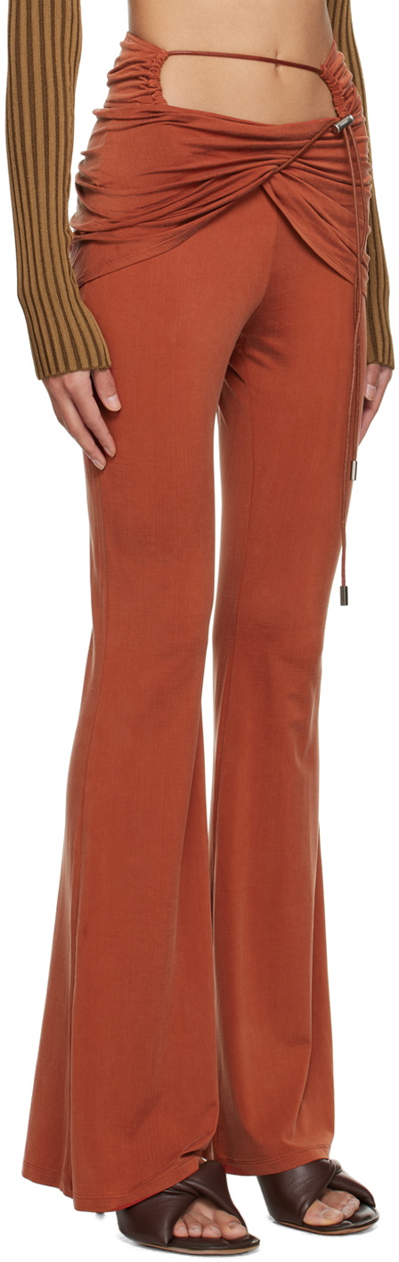 Jacquemus Orange Le Raphia 'Le Pantalon Espelho' Leggings
