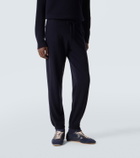 Allude Wool and cashmere sweatpants