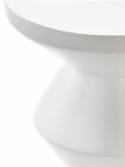 POLSPOTTEN White Outdoor Zig Zag Lacquered Stool